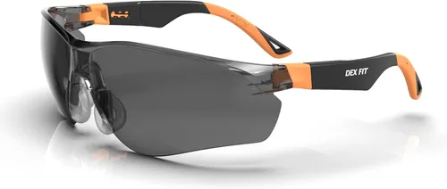 Vista 14 de DEX FIT Safety Glasses SG210 Series - Anti-Fog & Scratch Resistant Z87.1 Certified, Adjustable Temples Azul