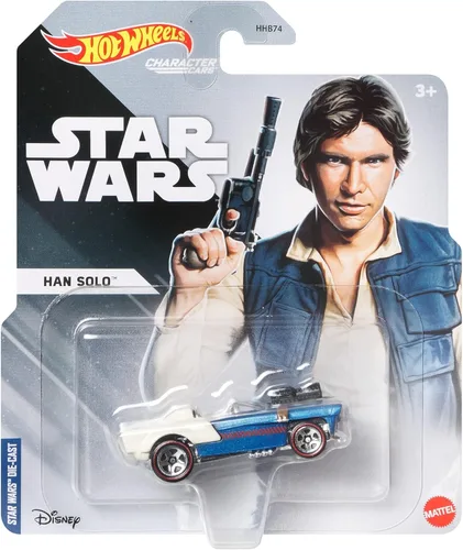 Vista 2 de Star Wars Hot Wheels Carros de personajes Han Solo Diecast Car