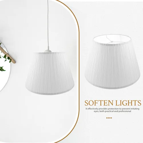 Vista 9 de LIFKOME Pantalla de lámpara de tela Pantalla de lámpara grande para sala de estar Ablandar las luces Fácil Instalar