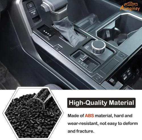 Vista 38 de Aunginsy Marco para panel de cambio de marchas con caja de almacenamiento Compatible con Toyota Tundra/Sequoia 2022-2024 2025 Protector contra