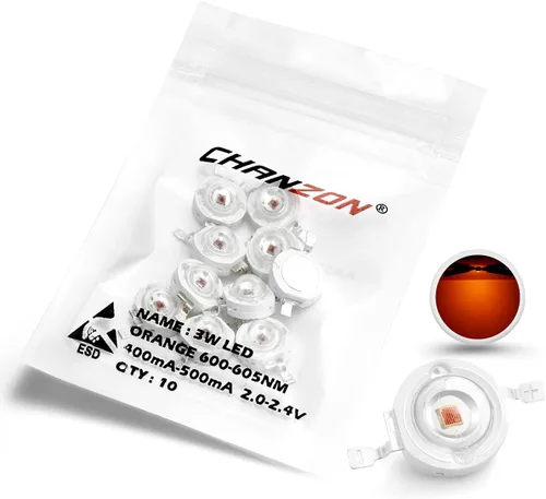 Vista 20 de CHANZON 10 piezas de alta potencia Led Chip 3W RGB 4 pines cátodo común (600mA para cada color 3 vatios) Diodo de emisión de luz SMD COB