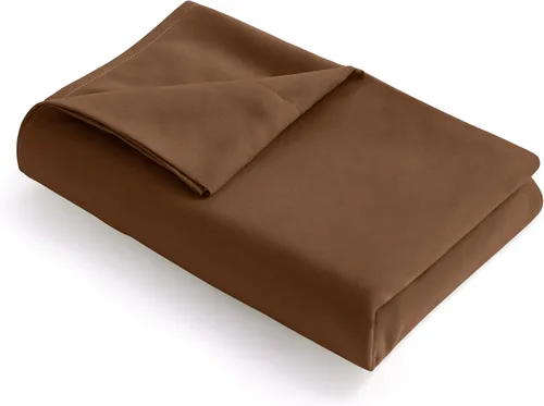 Vista 28 de FLXXIE Sábana plana individual – Solo sábana plana de microfibra cepillada – Suave y resistente a la decoloración, sin arrugas, resistente a