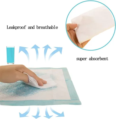 Vista 6 de 50 almohadillas para mascotas para conejos, 22 x 17 pulgadas, almohadillas desechables para conejos, ropa de cama de conejo a prueba de fugas, súper