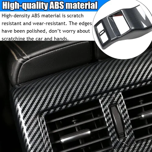 Vista 5 de Kakash Accesorios interiores personalizados para Nissan Rogue 2021 2022 2023, cubierta trasera de ventilación de aire acondicionado, cubierta