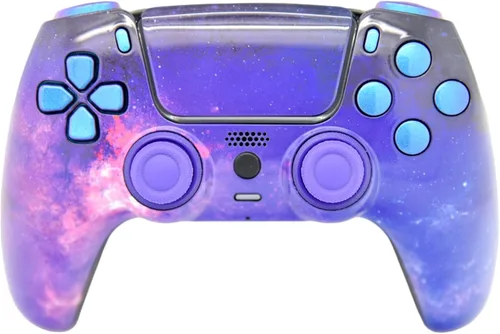 Vista 28 de Custom Wireless Controller Compatible with PS5 - Multiple Designs Available (Abstract Fusion)