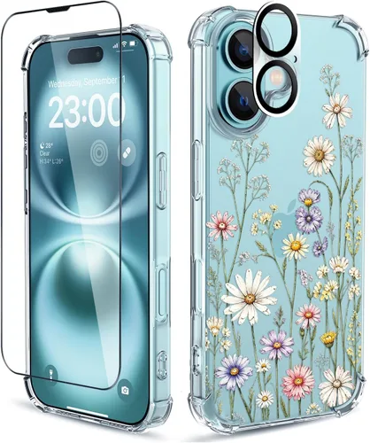 Vista 72 de Funda para iPhone 13 y iPhone 14 (6.1 pulgadas) con protector