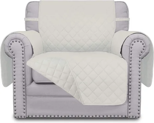 Vista 959 de Easy-Going - Funda reversible para sofá reclinable, resistente al agua, protector de muebles con correas elásticas, para mascotas y niños