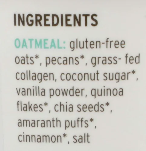 Vista 4 de Purely Elizabeth, Proteína de colágeno de avena y vainilla con nueces pecanas, 2 Oz