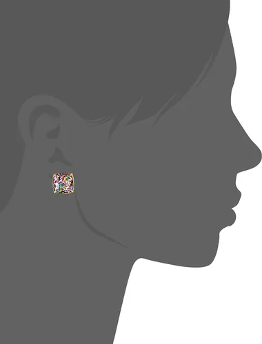 Vista 2 de Kate spade new york aretes con pasador cuadrados pequeños