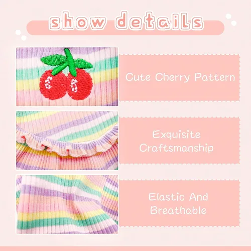 Vista 4 de Lindo vestido de perro para perros pequeños y niña, ropa de cumpleaños, ropa de primavera y verano, trajes de perro, arco iris, colorido, a rayas