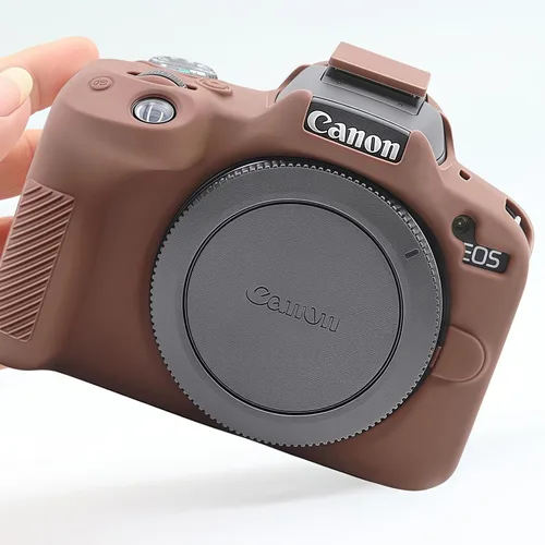 Vista 7 de Funda para EOS R50, Funda protectora de silicona suave para Canon EOS R50 EOSR50 Vlogging Camer, Incluye 2 protectores de pantalla y 1 correa