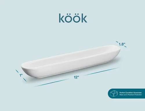 Vista 6 de KooK Bandeja de bote de oliva, juego de 2, bandeja de charcutería, suministros de mesa de pasto, accesorios para tabla de charcutería, plato