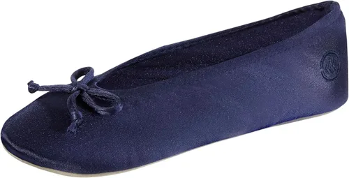 Vista 18 de isotoner - Zapatos satinados para bailarinas, con moño, suela de gamuza Ceniza