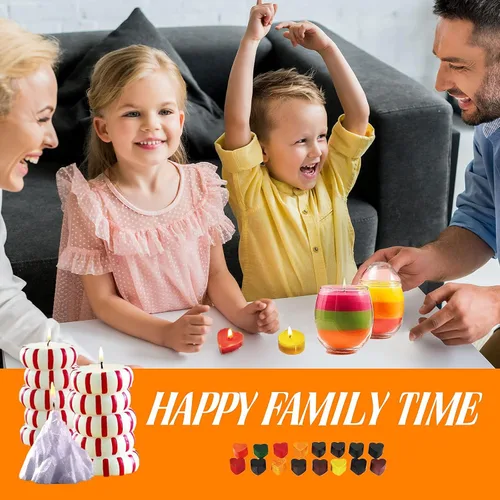 Vista 6 de Juego de tintes para velas, 16 colores para hacer velas, teñido de cera de soja a granel, kit de fabricación de velas de bricolaje