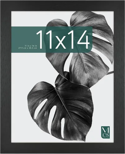 Vista 12 de MCS Studio Gallery Marco para Póster de 16x24 Pulgadas, Veta de Madera Negra, Madera Diseñada, Colgado Vertical y Horizontal en Pared, Marco Grande