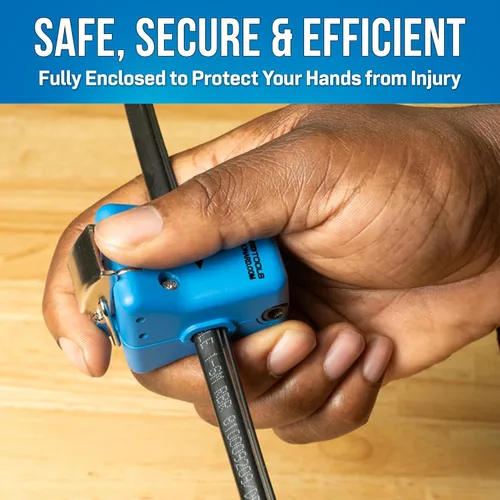 Vista 3 de Jonard Tools Cortadora de alambre de tóner de caída plana WTS-1 - Herramienta de preparación de cables FTTx, operación de hoja de empuje-tracción