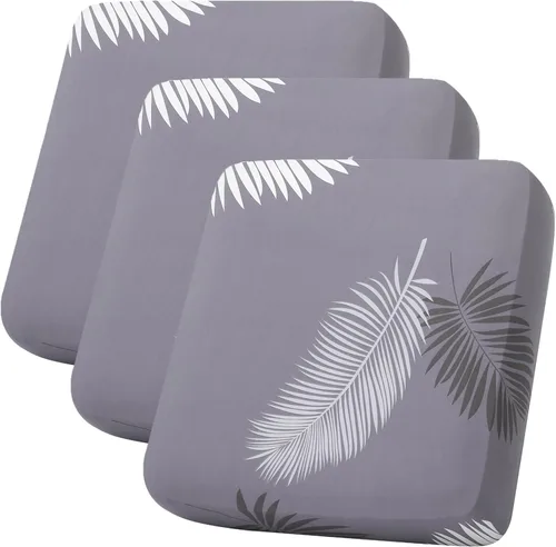 Vista 264 de hyha Fundas de cojín de sofá estampadas, fundas de sofá florales lavables para sofás con 2 cojines, fundas de cojín de patrón elástico para muebles