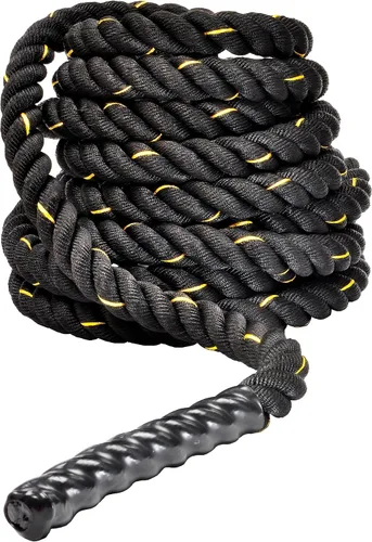 Fitvids Cuerda de batalla de 1.5 pulgadas, 2 pulgadas de diámetro, de poliéster dacrón, de 30 pies, 40 pies, 50 pies de largo, cuerdas pesadas para