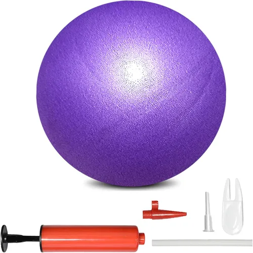 Vista 10 de Mini Pilates Exercise Yoga Ball, 9 Inch Small Inflatable Exercise Yoga Ball,Core Training and Physical Therapy Equipment, with Pump