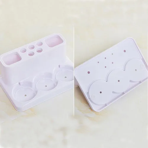 Vista 6 de Eslite - Soporte de pasta dental y cepillo de dientes para organizador de almacenamiento de baño.