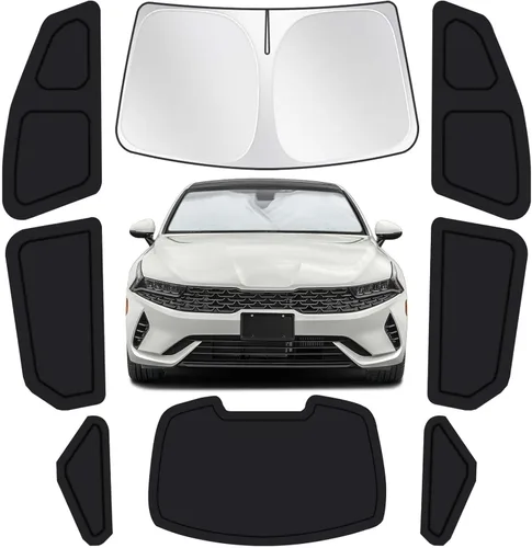 Vista 66 de Parasoles para ventanas de auto para bebé, 4 unidades de 20 x 12 pulgadas, adherencia estática, cubiertas para ventanas laterales, frontales