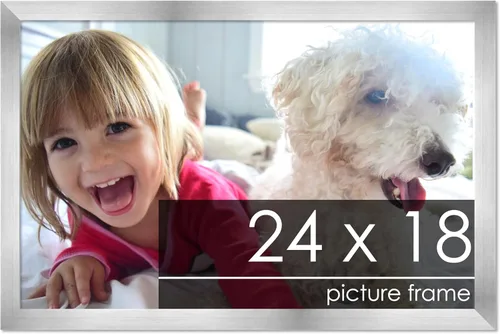 Vista 261 de Marco de madera de peltre plateado de 3 x 4 pulgadas, acrílico UV, respaldo de tablero de espuma y accesorios para colgar, marco de 3 x 4 pulgadas