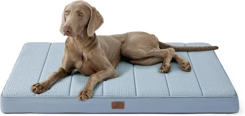 Vista 38 de Bedsure Camas para Perros de Tamaño Grande – Cómodas Camas Planas para Mascotas con Funda Extraíble Lavable, Colchoneta de Espuma Ortopédica tipo