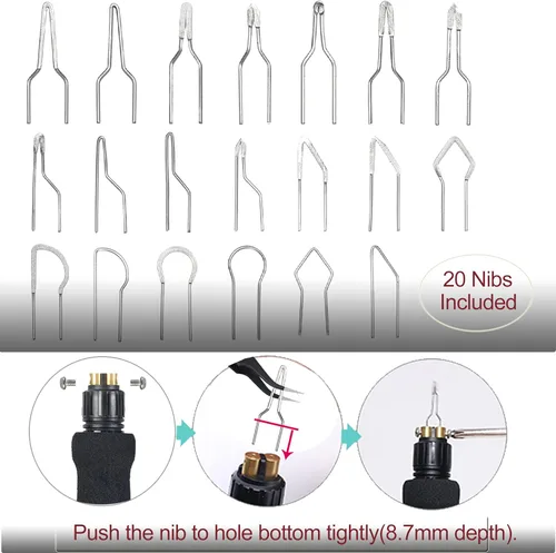 Vista 6 de Kit de combustión de madera, herramienta profesional para quemar madera, bolígrafos duales, bolígrafo de pirografía de quemador de madera