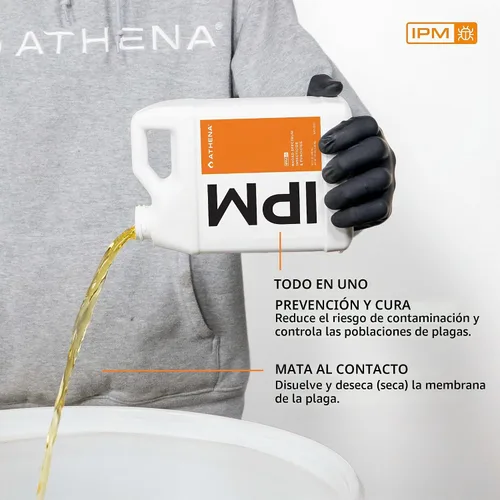 Vista 4 de Athena IPM Solución de Control de Plagas de Plantas - Fungicida y Insecticida de Espectro Amplio, Apoya el Control de Ácaros, Moho En Polvo y Plagas