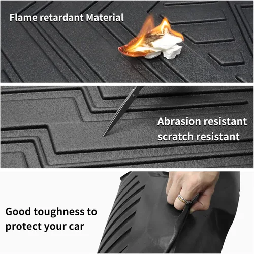 Vista 6 de Forro para maletero de carga para todo tipo de clima y alfombrilla para respaldo de asiento trasero compatible con Mazda CX5 2017 2018 2019 2020