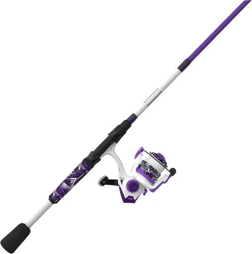 Vista 10 de Zebco Roam - Combo de carrete giratorio y caña de pescar, varilla de fibra de vidrio, mango cómodo dividido, perilla de mango suave al tacto