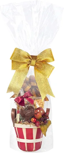 Vista 3 de Morepack Bolsas de celofán de 10 x 20 pulgadas, bolsas de regalo de celofán transparente para tazas, botellas, 10 piezas (lazo y cinta no incluidos)