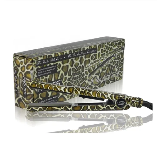 Turbo Silk - Plancha alisadora de cabello de edición limitada, jirafa, 1 libra