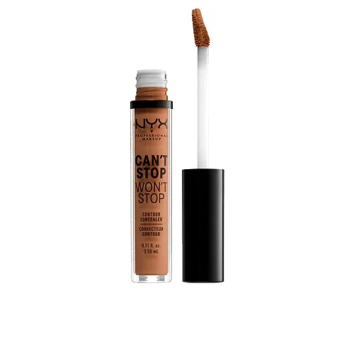 Vista 26 de NYX PROFESSIONAL MAKEUP Can't Stop Won't Stop - Corrector de contorno para maquillaje, 24 horas de cobertura total y acabado mate - Pálido