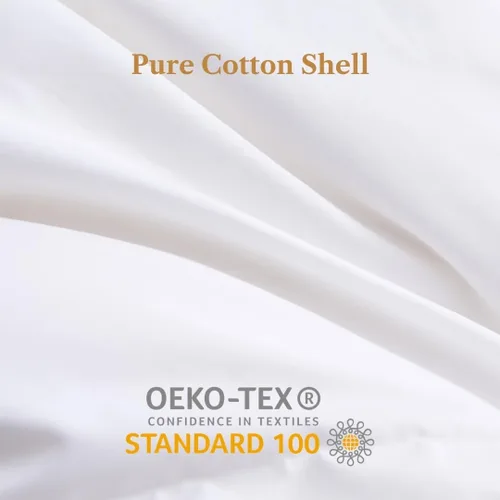 Vista 5 de Royal Elite Edredón de plumón de ganso tamaño Queen, fabricado en Canadá, relleno de edredón de plumón de ganso blanco, funda de algodón