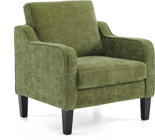 Vista 43 de VINGLI Juego de 2 sillas decorativas para sala de estar, sillas de lectura marrón claro para dormitorio, silla con brazo recogido, sillas