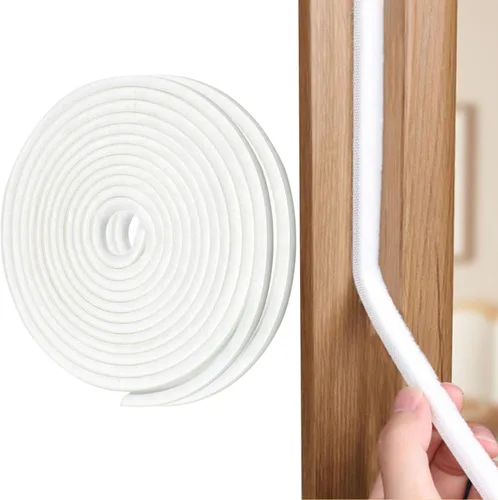 Vista 14 de Burlete autoadhesivo gris de 33 pies para puertas y ventanas, 0.4 pulgadas de ancho x 0.2 pulgadas de grosor