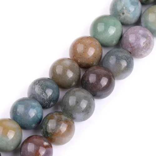 Vista 118 de GEM-Inside Cuentas sueltas de gemas de ojo de tigre azul lapislázuli de 8mm (0.31 pulgadas) color teñido redondas de cristal energético