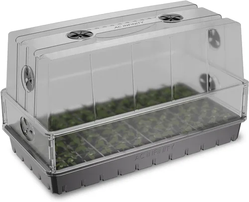 Vista 10 de AC Infinity Cúpula de Humedad, Kit de Germinación de Alta Resistencia con Cúpula de 3 mm de Grosor, Bandeja Resistente con Goteo, Bandeja