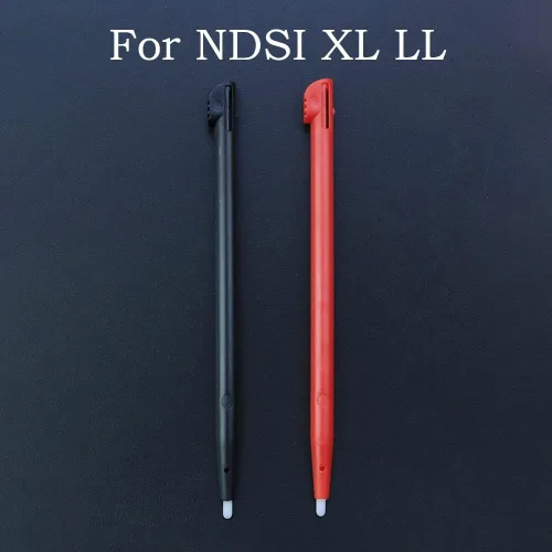 5 unidades de plástico Touch Stylus Pen reemplazo para Nintendo DSi XL LL DSiLL NDSiXL lápiz táctil de plástico (2 piezas negro + rojo)