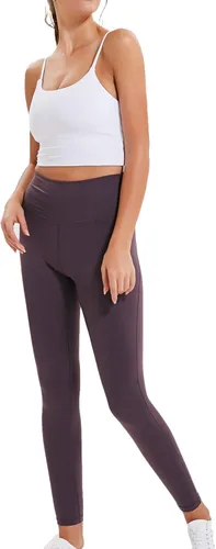 Vista 5 de Lemedy - Camiseta sin mangas y con brasier con relleno para mujer, para correr, hacer yoga y entrenar.