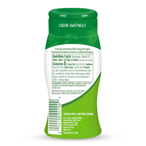 Vista 4 de Truvia Edulcorante líquido sin calorías de la hoja de stevia, botella de 2.7 onzas líquidas, sabor original (paquete de 1)