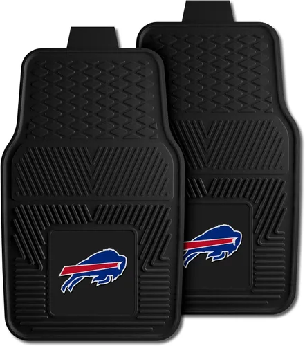 Tapete de vinilo para camioneta Fanmat de los NFL Buffalo Bills, Juego de 2 alfombrillas para coche de vinilo, Buffalo Bills