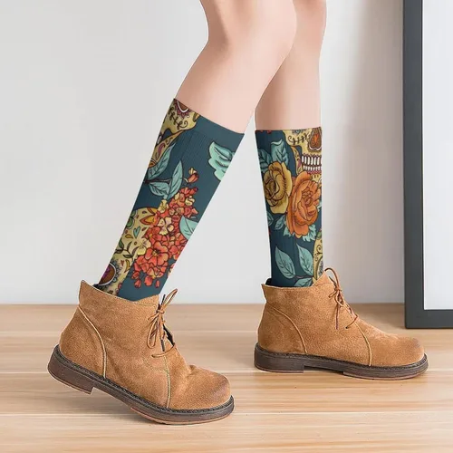 Vista 8 de Personalized Couple Socks, All Season Casual Sports Breathable Socks For Men And Women