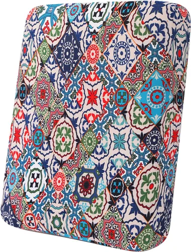 Vista 23 de hyha Fundas de cojín de sofá estampadas, fundas de sofá florales lavables para sofás con 2 cojines, fundas de cojín de patrón elástico para muebles