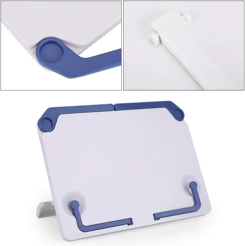 Vista 5 de Soporte de partituras de escritorio, escritorio portátil ajustable en ángulo de pianos músicos, soporte de práctica de libros de música, multiusos