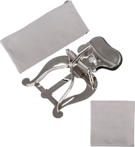 Vista 8 de Reemplazo de lira de marcha de soporte plateado para trombón