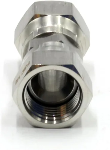 Vista 3 de HFS (R) 1/2" hembra JIC giratorio x 1/2" hembra JIC tuerca giratoria Unión de acero inoxidable 304