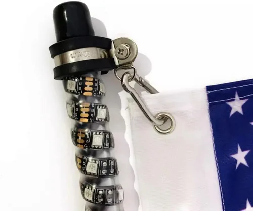 Vista 4 de 2PCS 4T LED Luces de látigo Antena Bandera Tacoma Tundra 4 Runner