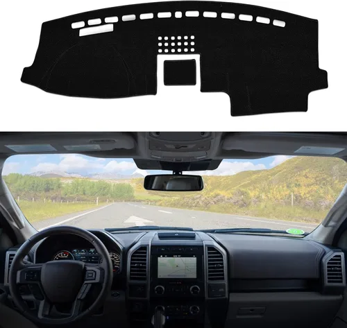 Vista 14 de Alfombrilla para salpicadero compatible con Chevy Tahoe Suburban Denali Avalanche 07-14, GMC Yukon/XL, Chevy Silverado 07-13, GMC Sierra sin altavoz